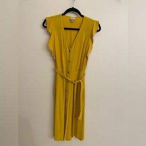 Dress, women’s xs, mustard/yellow, brand-a new day